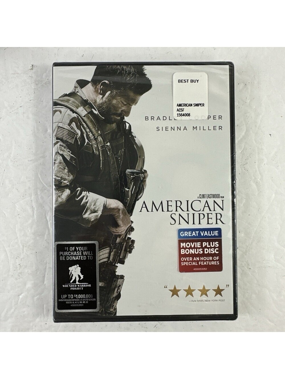 American Sniper (DVD, 2014) Bradley Cooper Sienna Miller Clint Eastwood